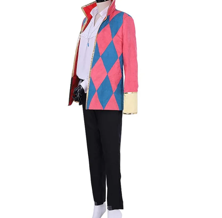 Костюм для косплея из аниме Hauru no ugoku Shiro howl пальто брюки ожерелье мужской костюм