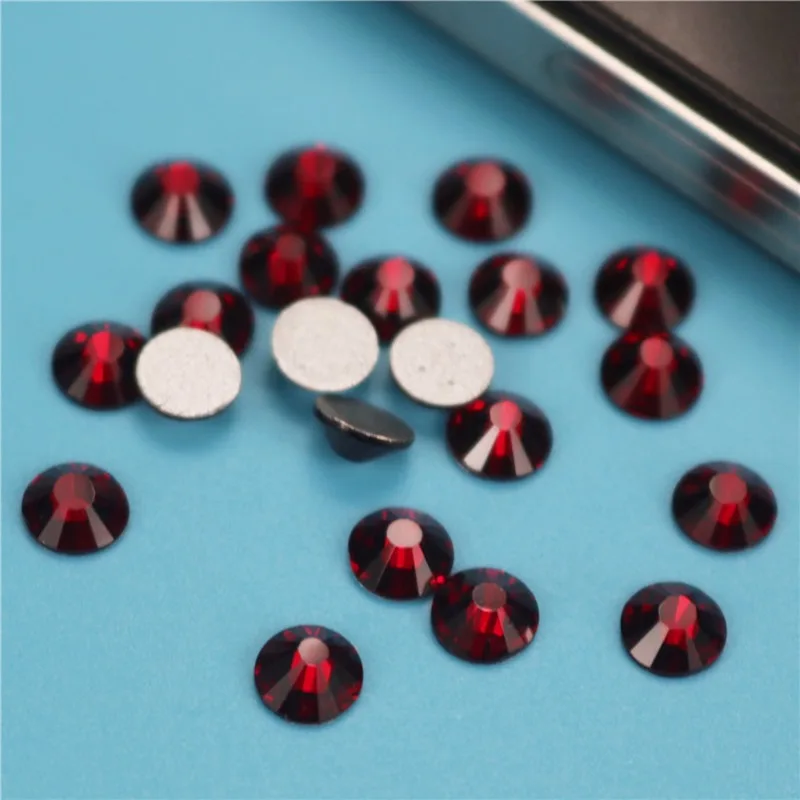 Стразы для ногтей SS3-SS30 Dark Siam стразы с блестящими кристаллами не горячая фиксация