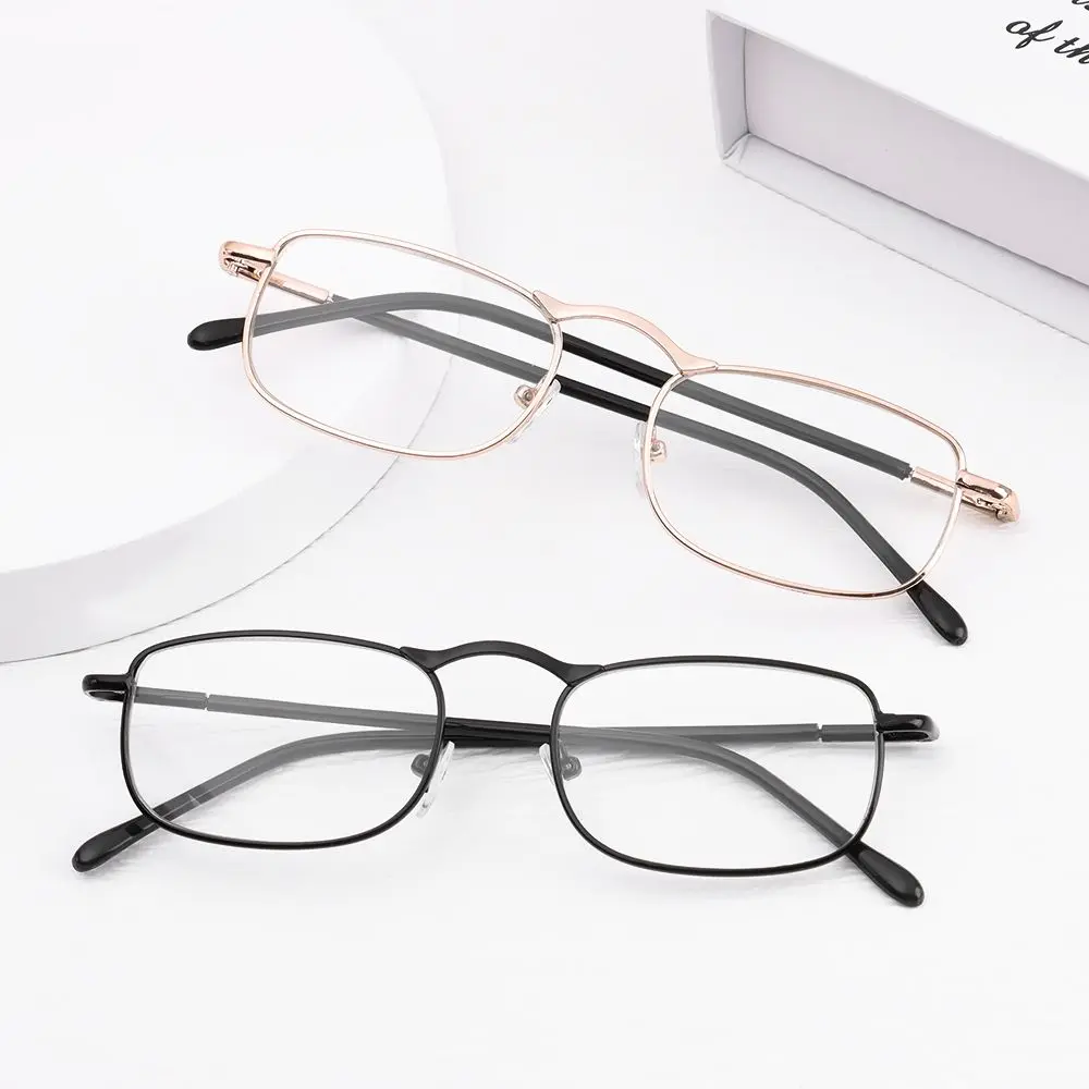 Модные очки для чтения с металлической оправой, женские портативные пресбиопические очки, очки для дальнего зрения, Уход за глазами + 10 ~ + 40