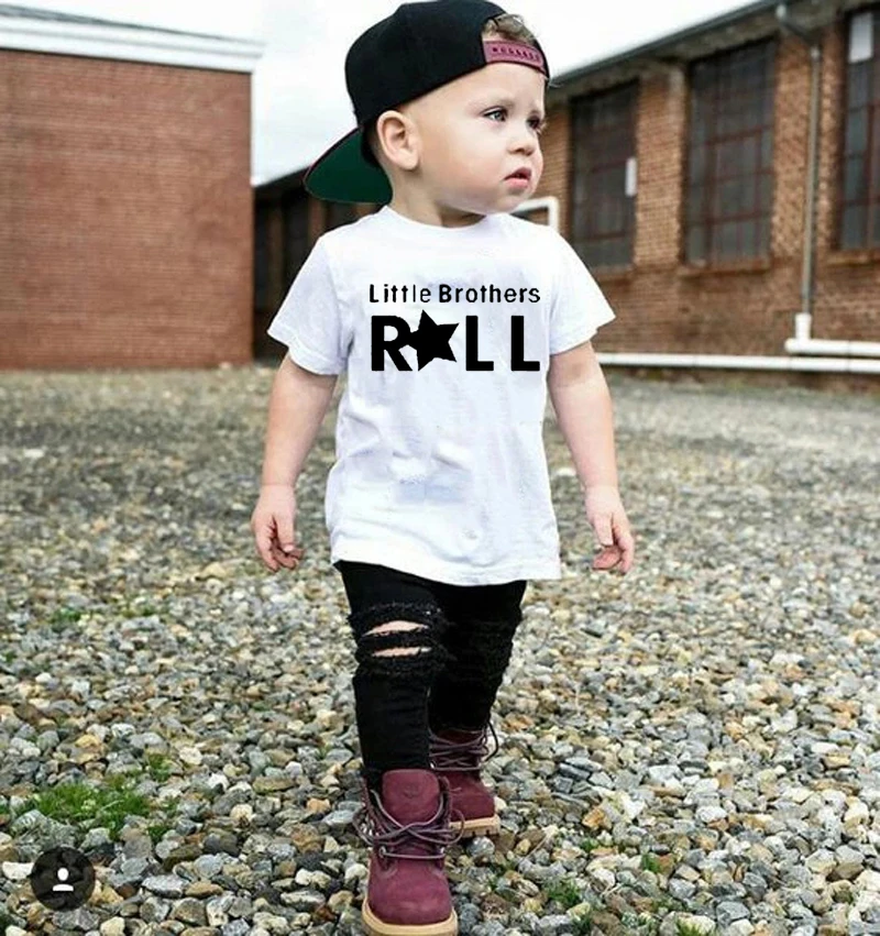 

Детская футболка с круглым вырезом, с принтом и круглым вырезом