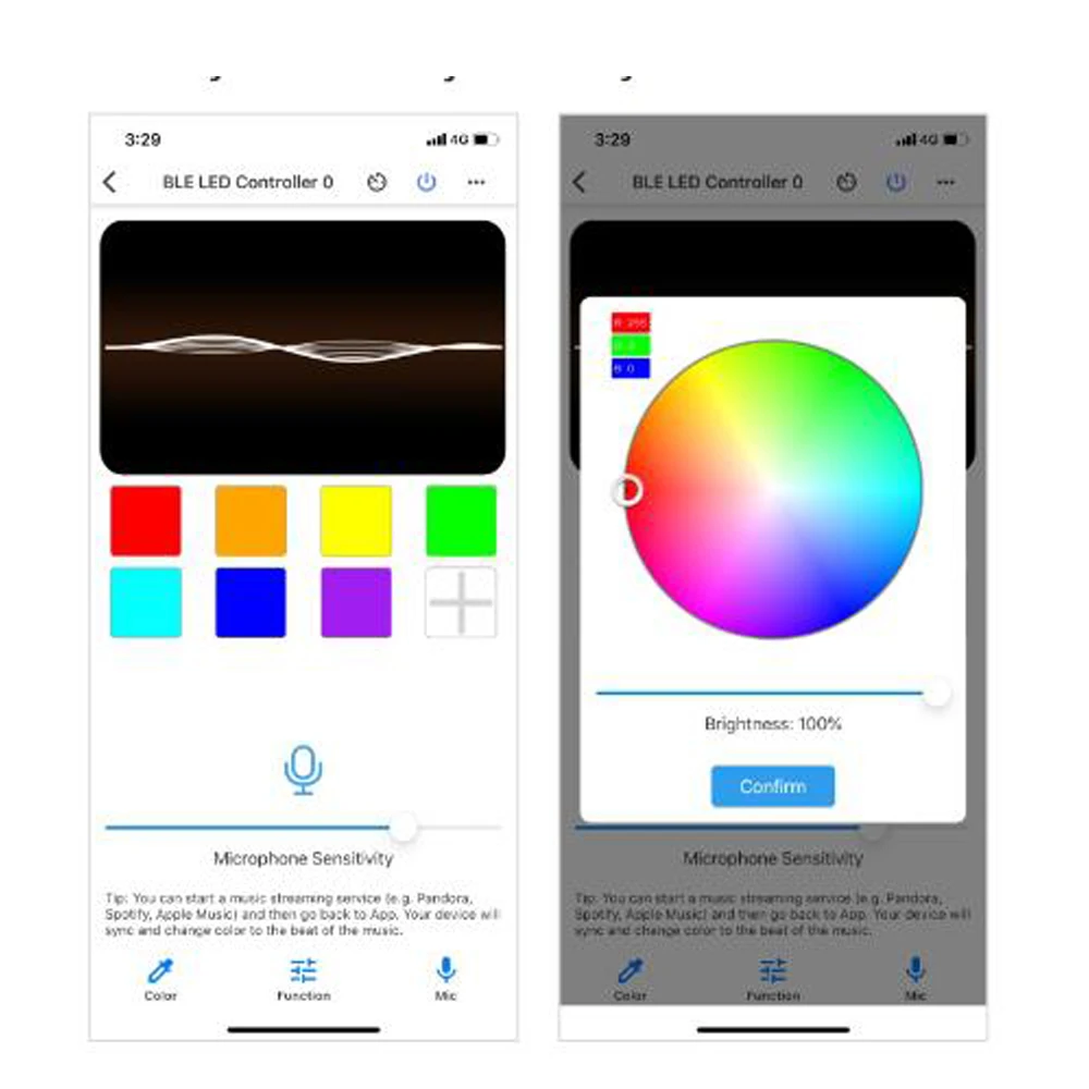 5 в USB Bluetooth-совместимая RGB Светодиодная лента пульт дистанционного управления 12 В
