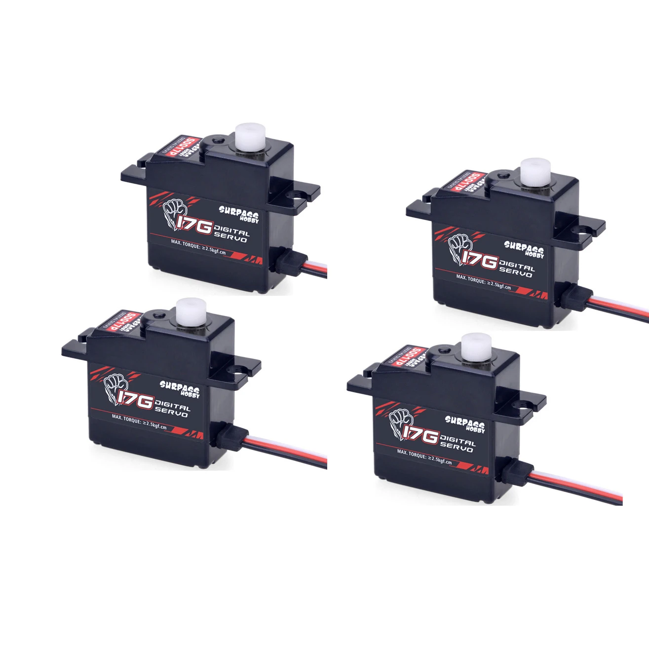 SURPASS Hobby 4 шт. 17 г микро мини сервоприводы S0017M пластиковая Шестерня для RC 1/18 1/16 Вертолет Самолет грузовик автомобиль корабль лодка робот