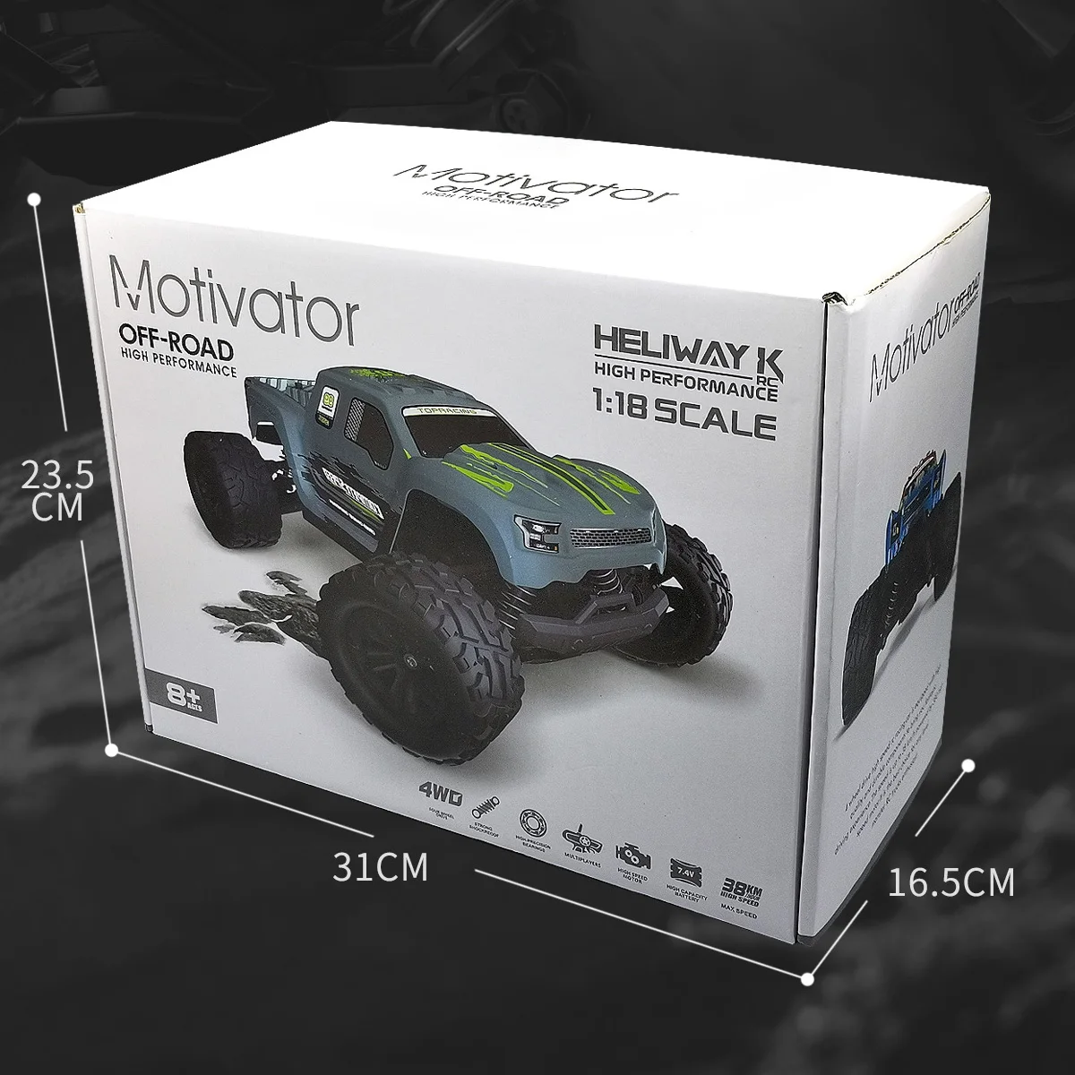 2021 New 2.4Ghz 1:18 RC Car High-Speed 40 Km/h Four-Wheel Drive Full-scale Steering Professional Off-Road Vehicle Toys | Игрушки и хобби