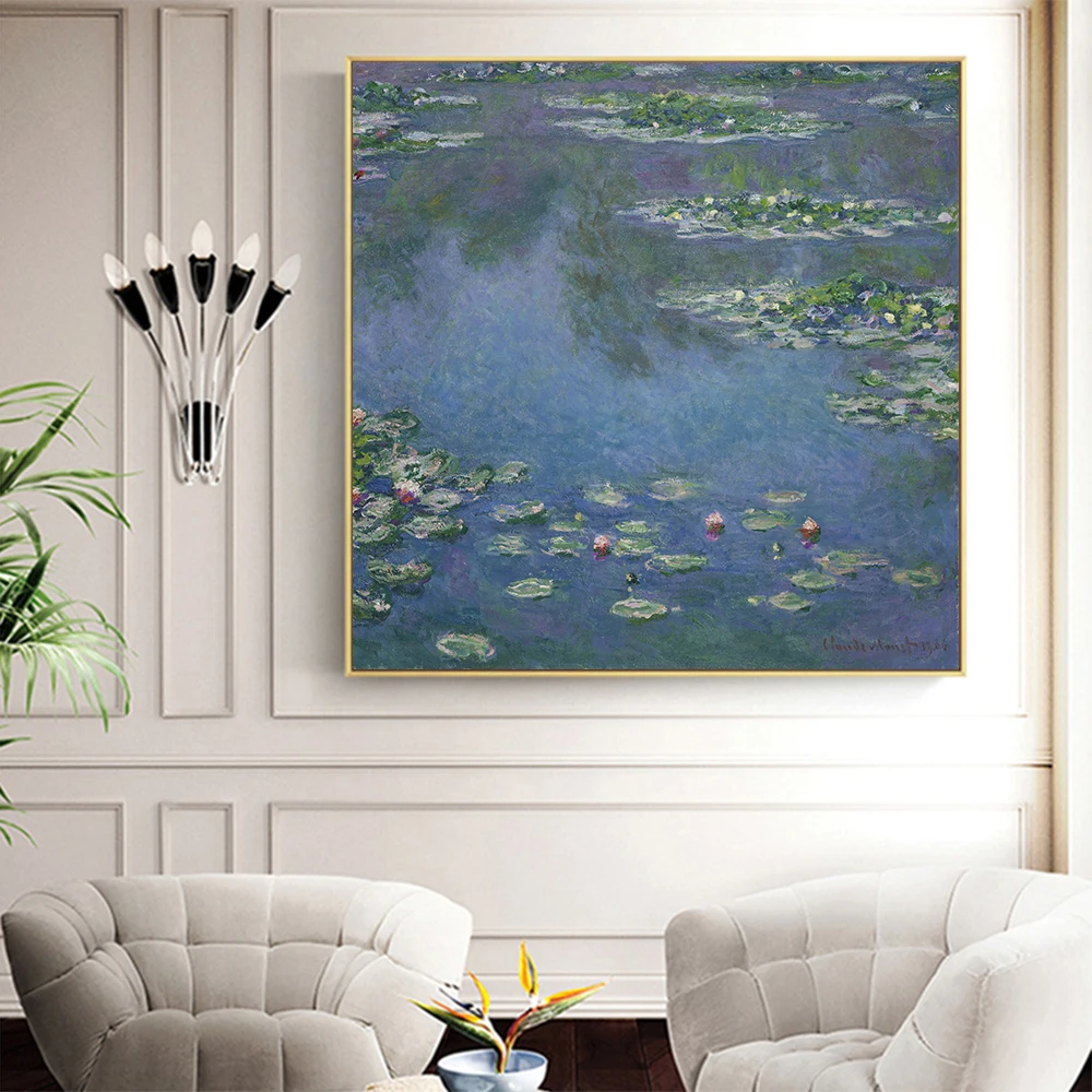 Французский Клод монет кувшинки картина маслом холст печати плакатов Cuadros