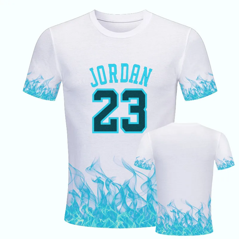 Горячая Распродажа jordan 23 человек футболка уличная модные camiseta 3D печати с белая футболка с короткими рукавами с О-образным вырезом Повседневное футболка - Цвет: TX-9454