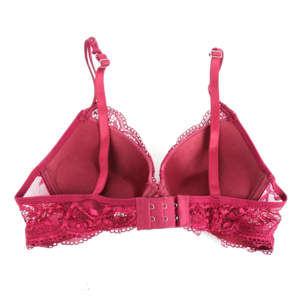 Sexy Deep V Sheer Bra Sets Women Lace Bras and Pantie/Briefs Set 34/36/38 B Cup Women Lady Cute Sexy Underwear Satin Lace