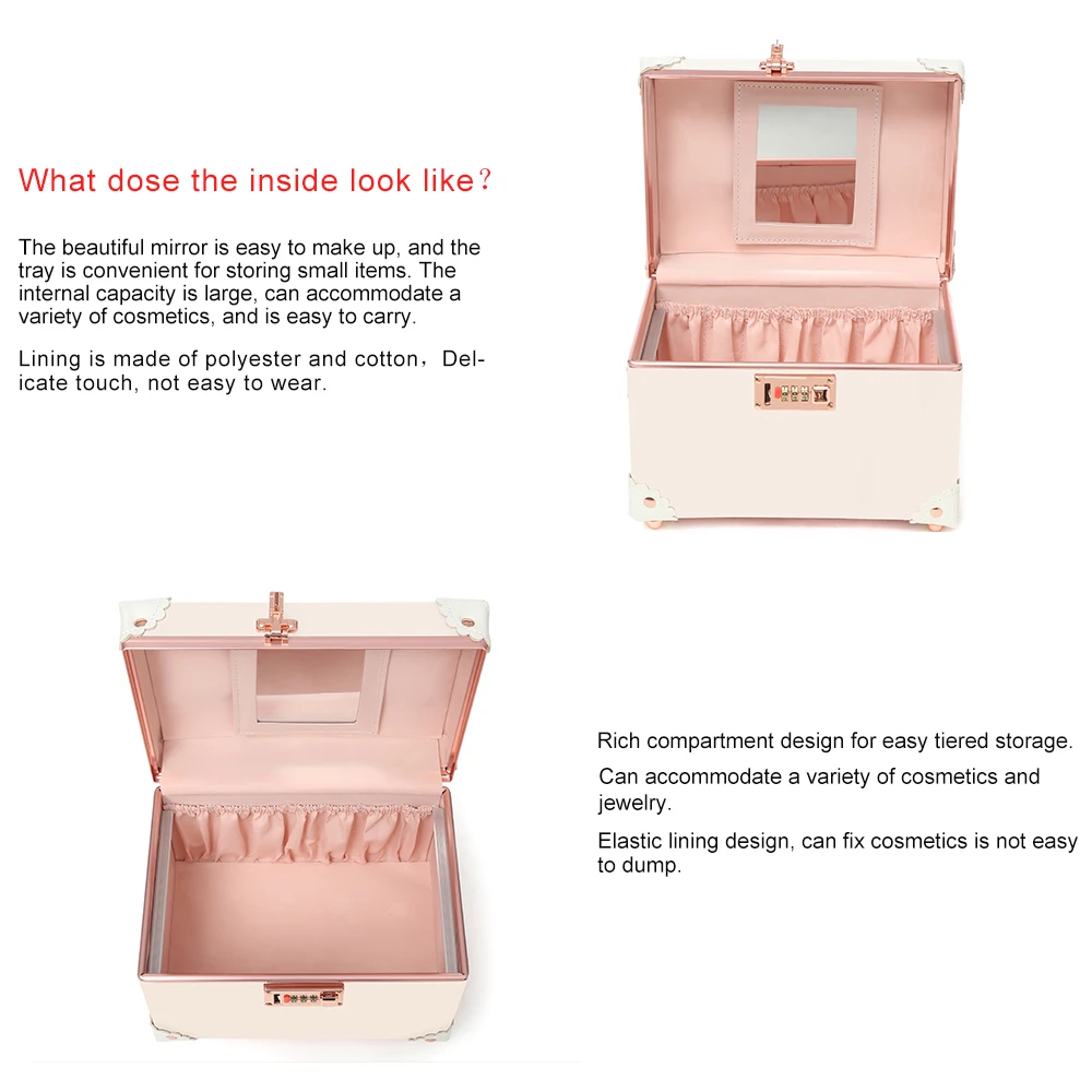 Urecity Портативный косметики для макияжа косметический Органайзер Чехол кожаный