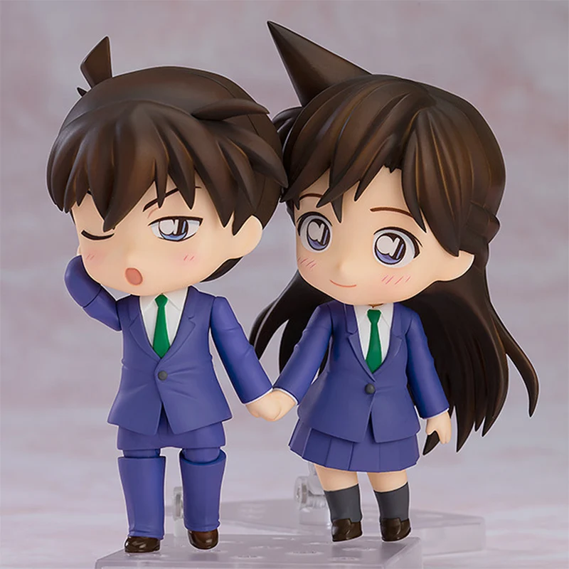 

10cm Detective Conan anime Action figure Model Toys Shinichi Ran nendoroids gift