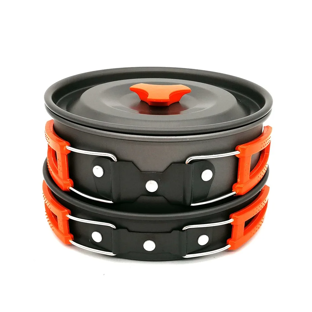 

Camping Cookware Ultra-light Utensil Outdoor Cooking Teapot Picnic Kettle Pot Frying Pan Kit With Bags Campig Equipamiento