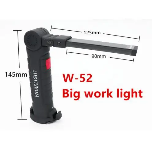 big lights Светодиодный фонарик 5-Mode COB светодиодный кемпинговый тент лампа USB Перезаряжаемый фонарь Магнитный рабочий складной с крючком огни Открытый Lanterna - Испускаемый цвет: big lights