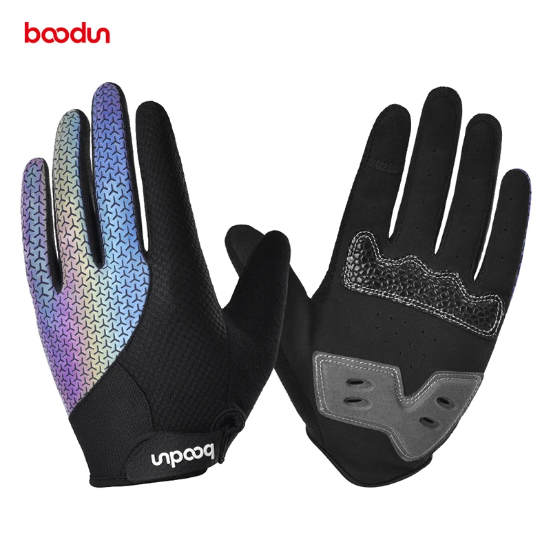 

Boodun Winter Full Finger Touch Screen Shockproof Non-slip Accessories Pads Road MTB Bike Bicycle Outdoor Sports Cycling Gloves