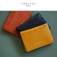 emma yao genuine leather wallet female famous brand wallet case fashion women wallets