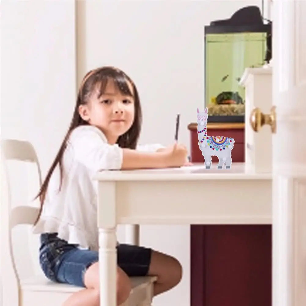 Креативный светодиодный ночник альпака вечерние 3D Настольный светильник