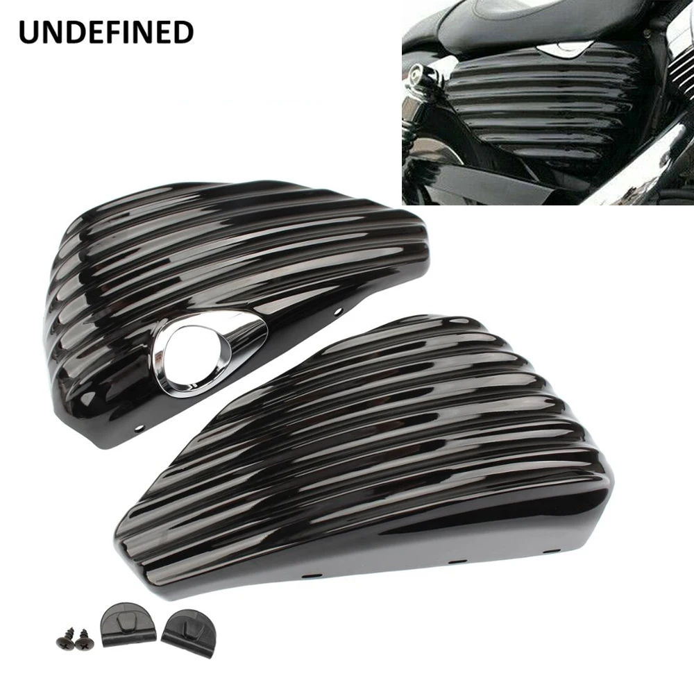 Motorcycle Black Side Battery Cover For Harley Sportster XL Iron 883 1200 Custom Forty Eight Left Right