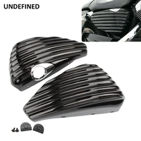 motorcycle black side battery cover for harley sportster xl iron 883 1200 custom forty eight left right