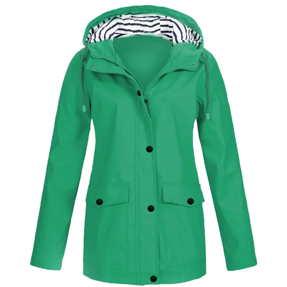 Дождевик Женский водонепроницаемый непродуваемый с капюшоном | Дом и сад