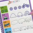 Обучающие детские тетради Монтессори, развивающие карточки для обучения грамоте детей 3 лет, подарок для раннего развития на английском языке