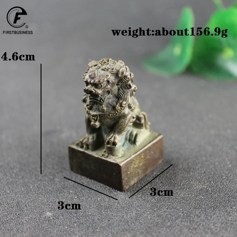 Медный орнамент Лев украшения фэн-шуй на удачу бронзовые миниатюрные фигурки