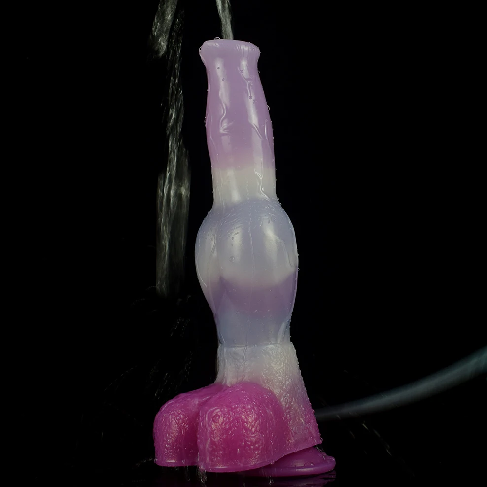 FAAK новый силиконовый большой узел сквирт собака пенис длинные анальные интимные