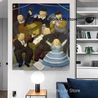 Забавные художественные картины на холсте толстых музыкантов Фернандо Ботеро плакаты и принты для гостиной настенное художественное украшение