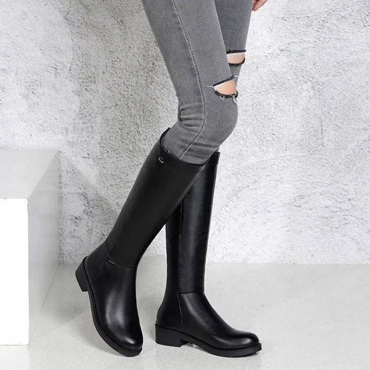 Женские сапоги до середины икры коллекция 2020 года зимние женские с круглым