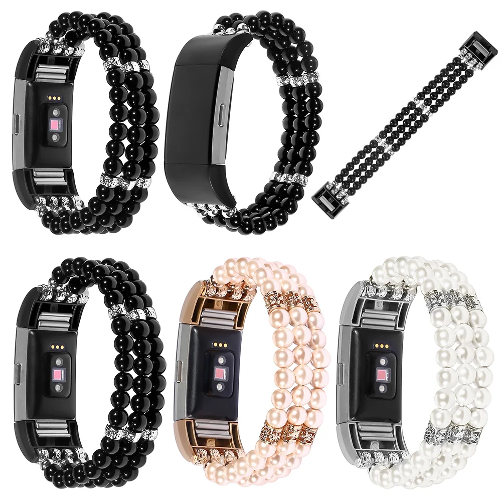 

Сменный эластичный браслет из искусственного жемчуга для FitbitCharge 2 NC99