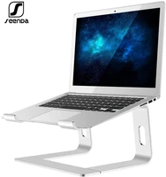 seenda ergonomic aluminum laptop mount computer stand compatible detachable laptop riser notebook holder for macbook 10 15 6