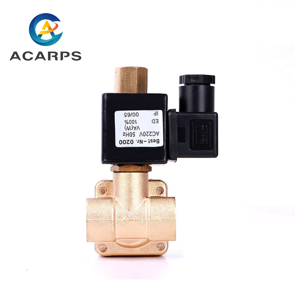 DN32 1-1/4 дюйма 12 В электромагнитный воздушный клапан высокого давления 16 бар