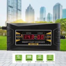 Lead Acid Battery-chargers 150V-250V 12V 6A LCD Display US EU Plug Smart Fast Power Charging Full Automatic Car Battery Charger