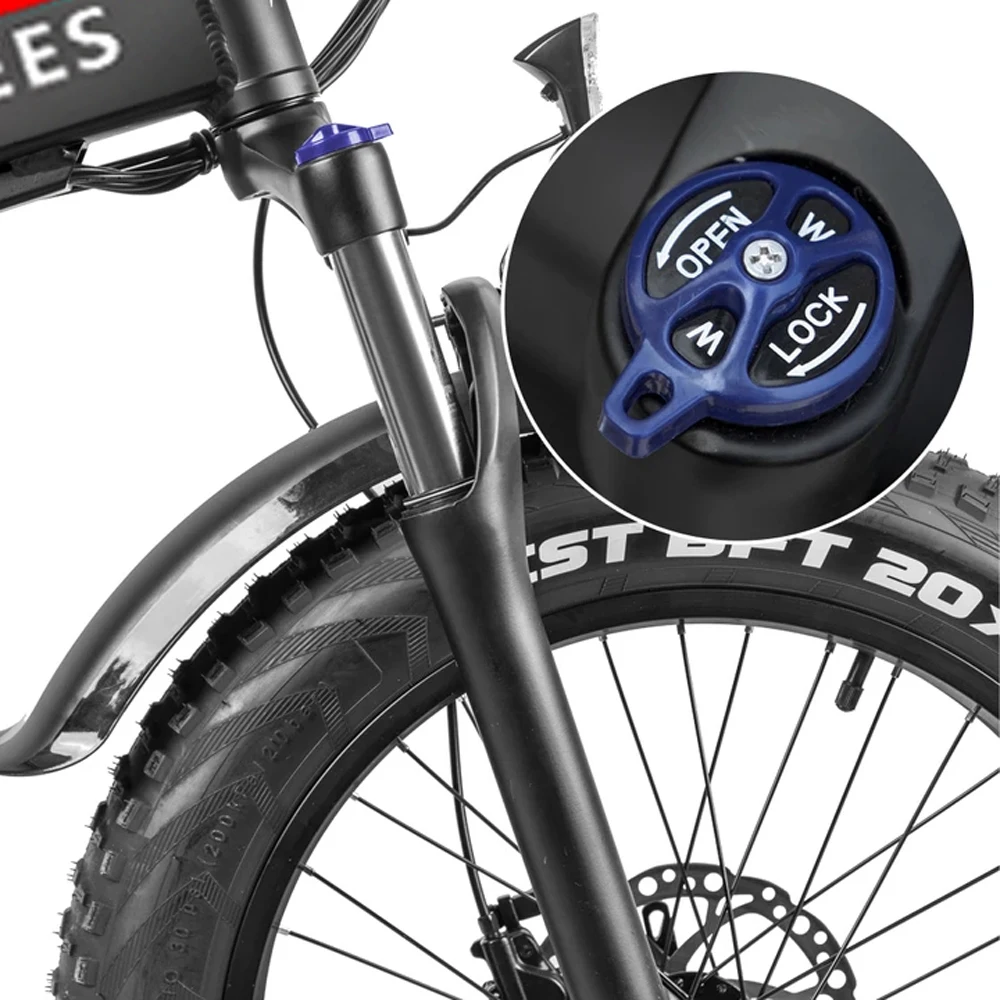 Billig 20x 4,0 Zoll Fett Reifen 750W Falten Elektro Fahrrad Power Unterstützen Moped E-Bike Mit 13,6 AH Batterie 50-60miles Range Electric Bike