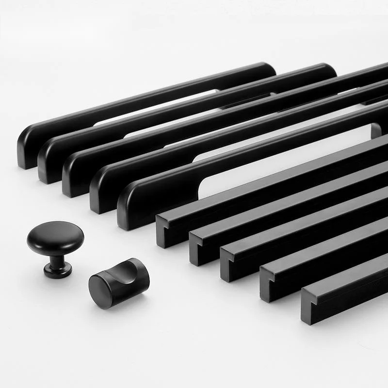 Золотой шкаф современная простая длинная ручка Однолинейный ящик дверная из