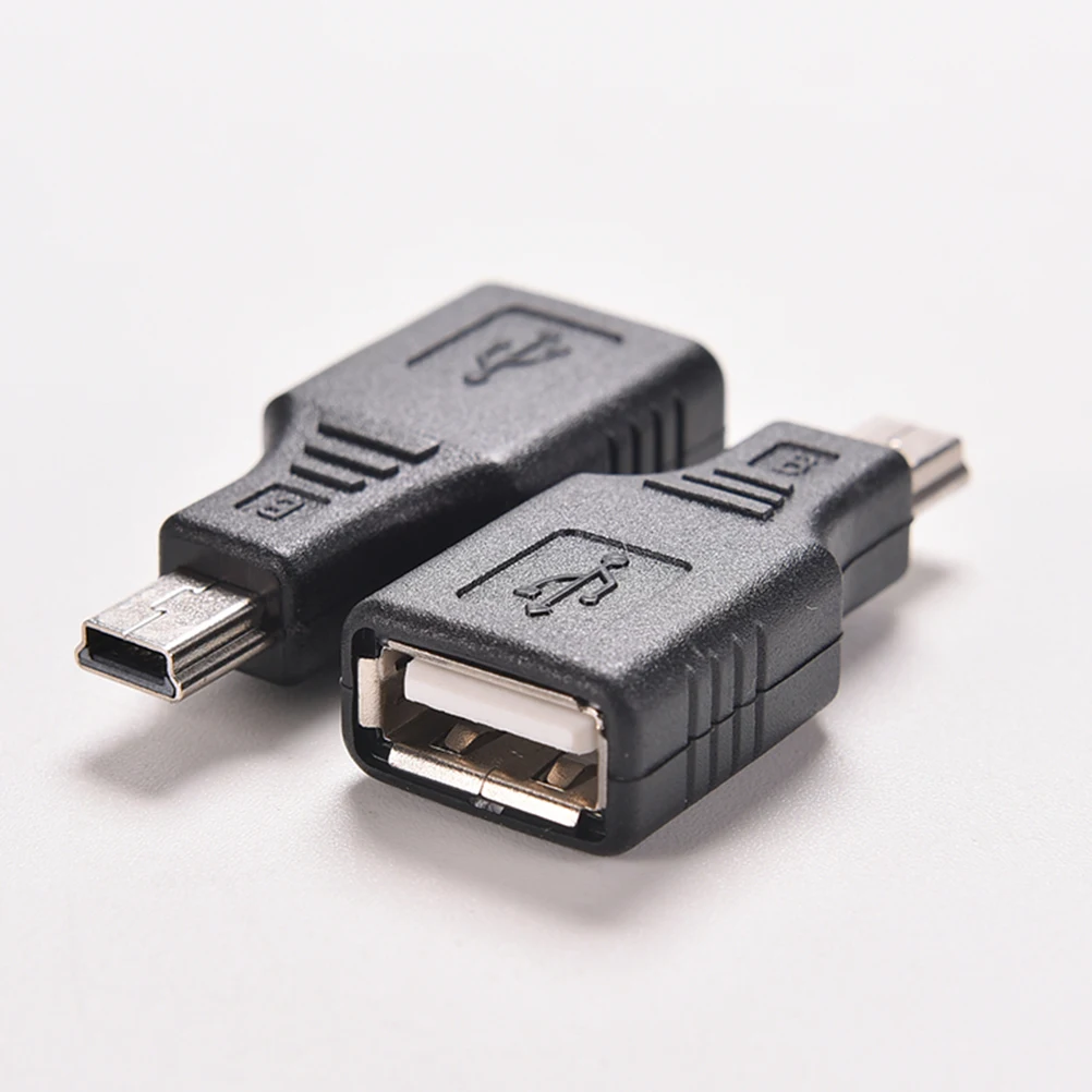 

Adapter Converter Changer JETTING 2PCS Black USB 2.0 A Female to Mini USB B 5 Pin Male