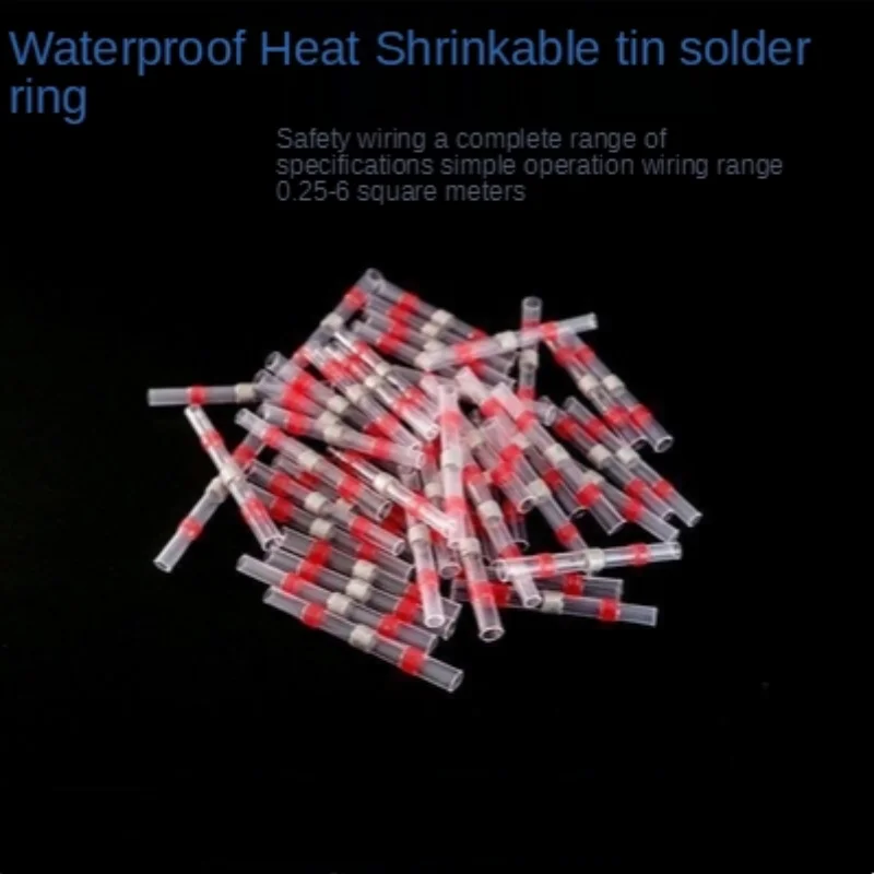 

10/50PCS Solder Soldering Sleeve Wire Connector Insulated Connectors Extrusion Terminals Block CableTermination Wireway Clamping