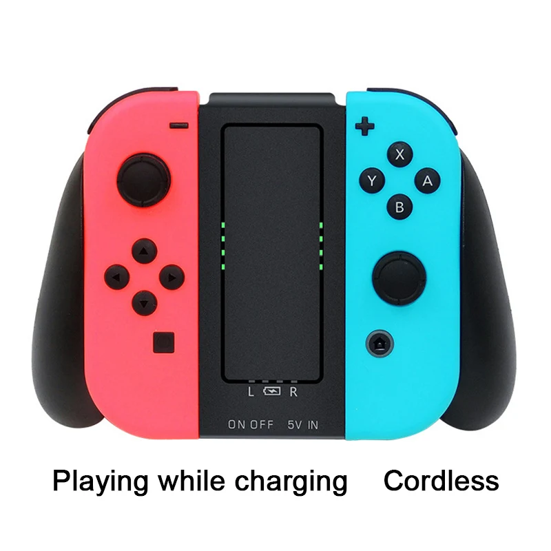 

Joycon Charging Grip with 2000mAh Battery Game Handles Gamepad for Nintendo Switch Nintendoswitch NX NS 2 Joy-Con Controllers