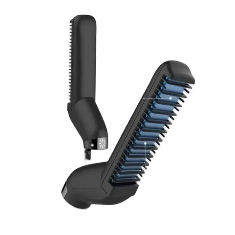 Электрический Выпрямитель для волос расческа укладки мужская стильная плоская