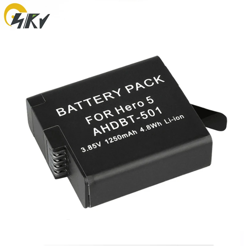 BT501 литий ионная аккумуляторная батарея камеры и зарядное устройство для Gopro hero 5