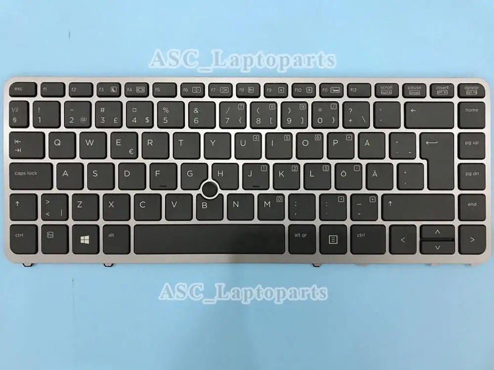 New SD Swedish Nordic Finnish svenska Suomalainen Backlit Keyboard For HP Elitebook 745 G2 750 G1 750 G2 755 G2 Zbook 15u/14 G2