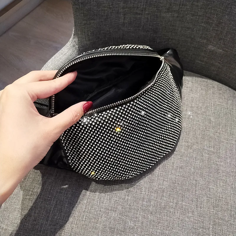 BXX Sac/ модные осенне-зимние роскошные женские сумки дизайнерские Стразы поясная сумка с цепочкой диагональная упаковка ZE874