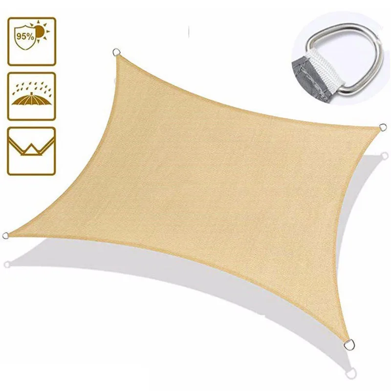 Защита от Солнца-укрытие Водонепроницаемый навес парус на открытом воздухе
