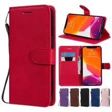 Wallet Card Pocket Flip Case For OnePlus One Plus 9 Pro Nord N10 N100 CE N200 2 5G 8 8T Single Color Magnet Phone Coque D06E