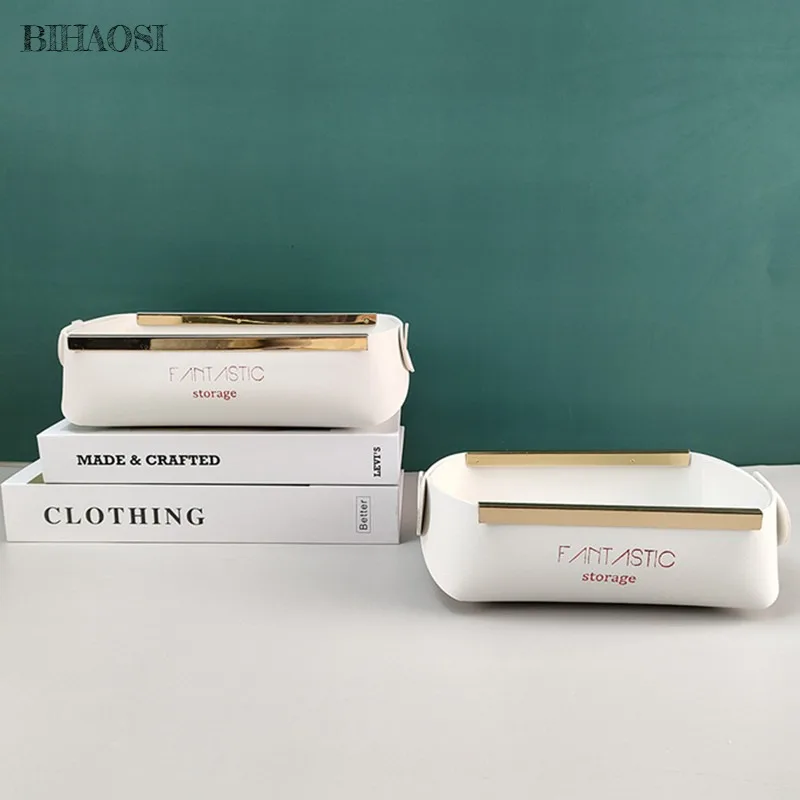 Металлическая декоративная коробка для хранения из искусственной кожи Бытовая