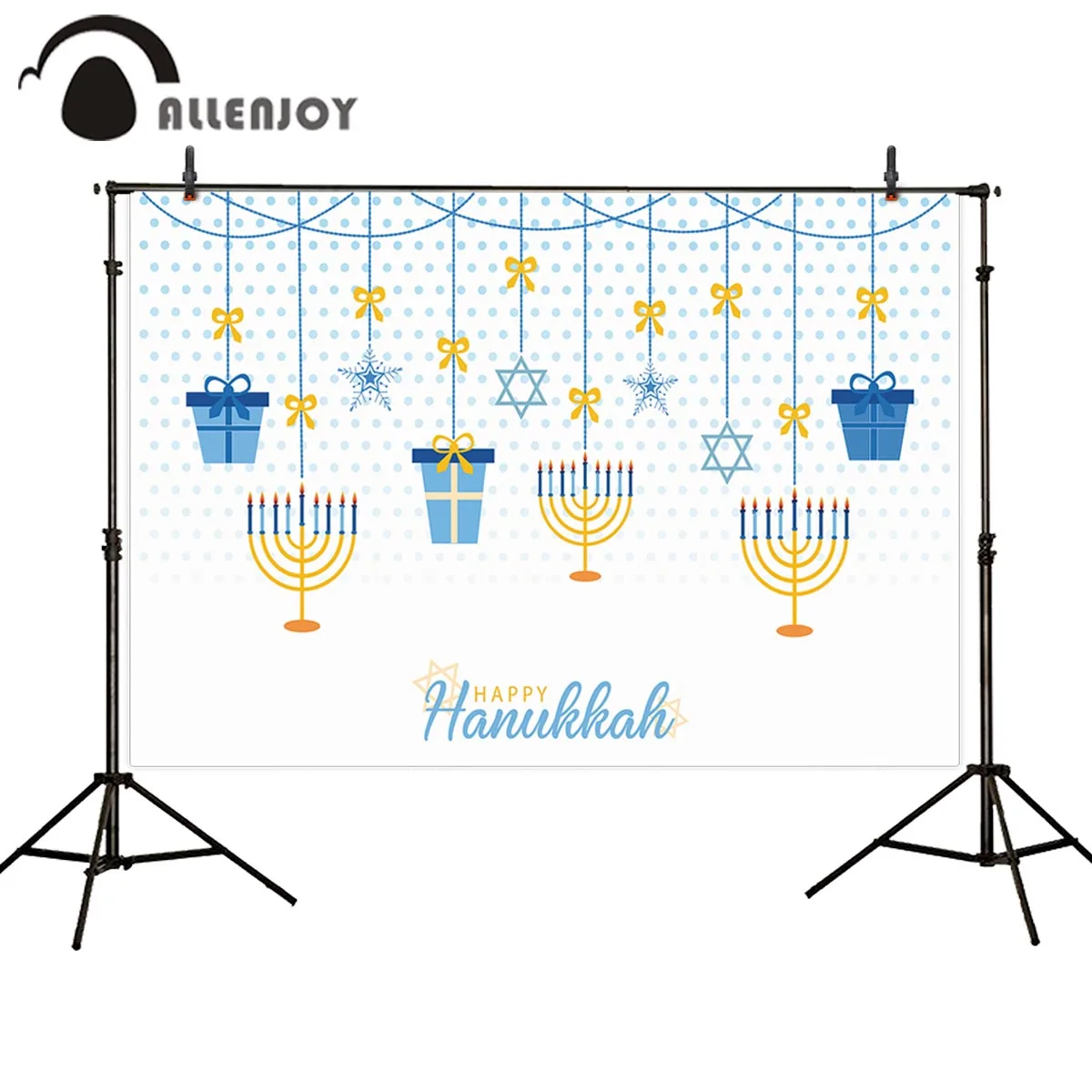 Allenjoy точки фотосессия шарик шторы подарки Менора свеча фотозона фоны счастливая