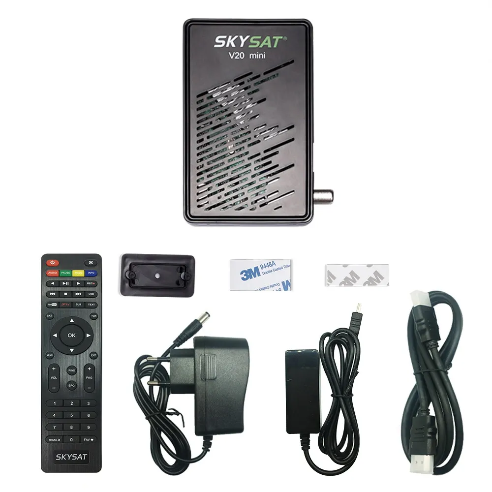 V20 mini H265 спутниковый приемник DVBS2 SKYSAT V20 мини cccamd Newcamd RJ45 Powervu Youtube Xtream m3u IPTV декодер PK GTmedia V8 Nova - Цвет: V20 mini