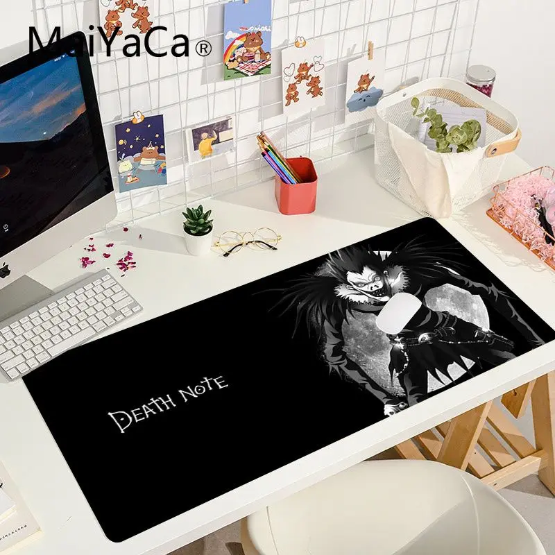 Геймерская скоростная мышь Death Note маленький резиновый коврик для мыши с большими