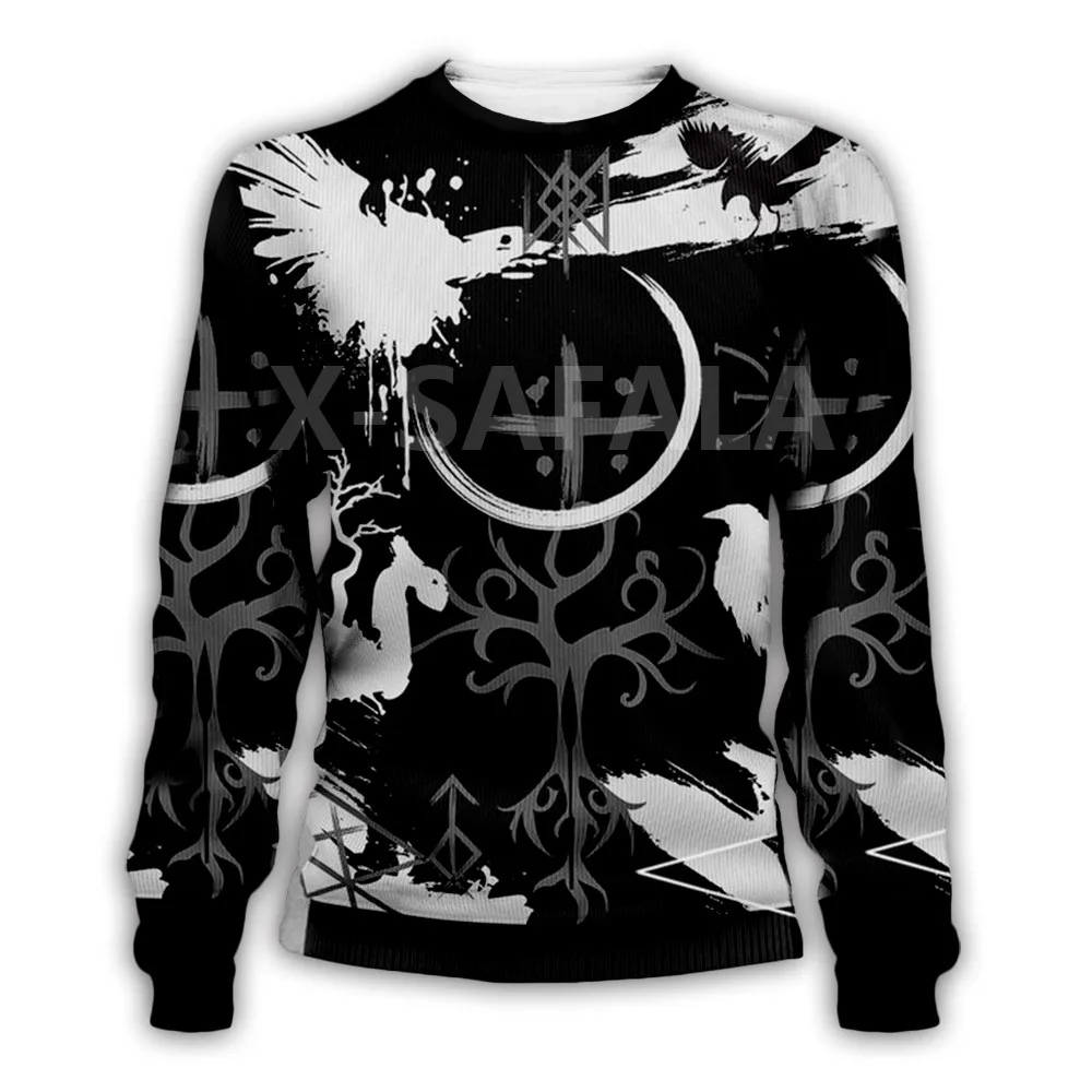 

X-Safala Symbol of Viking Tattoo 3D All Printed Hoodie Man Women Harajuku Outwear Zipper Pullover Sweatshirt Casual Jacket
