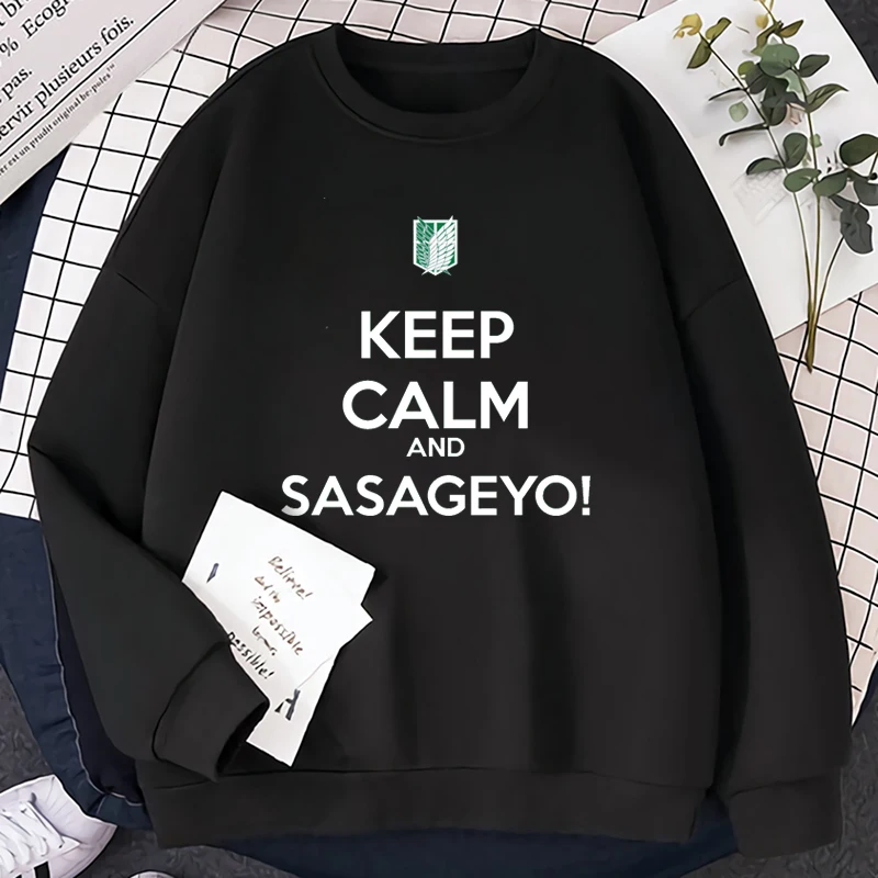 

Толстовка мужская флисовая, с принтом «атака на Титанов», с длинным рукавом, в стиле хип-хоп, свободная, для осени, 2021