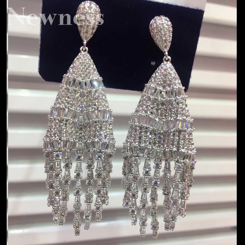 Newness Water drop Tassels DUBA African Bride Earrings Jewelry For Women Geometric Earring 2020 Brincos Female DIY | Украшения и