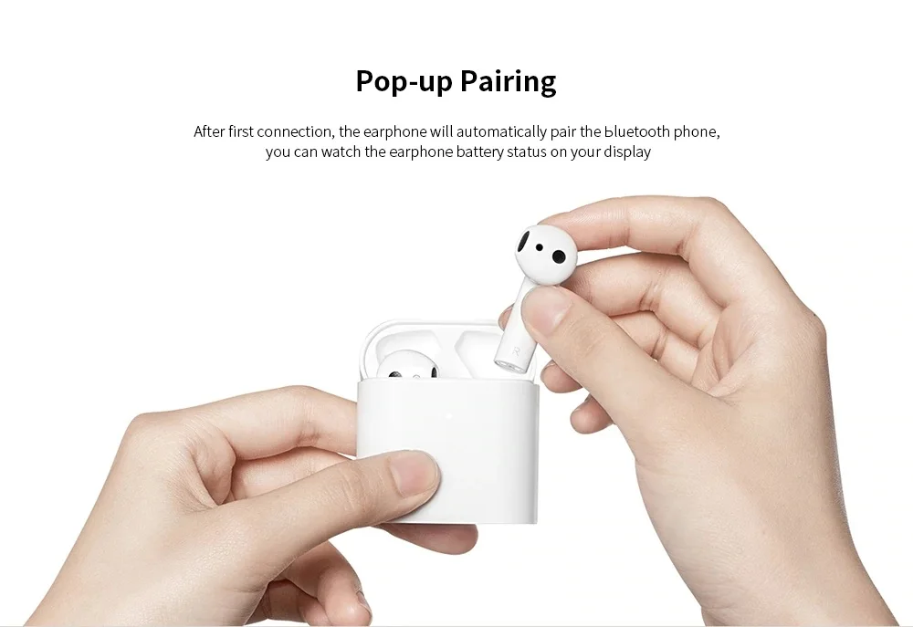 Xiaomi Air 2 TWS bluetooth наушники гарнитура с шумоподавлением LHDC HD 14,2 мм динамический двойной микрофон ENC автоматическая пауза управление
