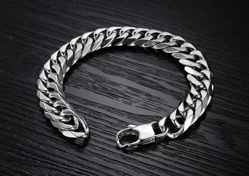 

HOT Classic Titanium Steel WOMEN MEN Lover Bracelet Women New Trend Chain Jewelry Gift Bangle WB35