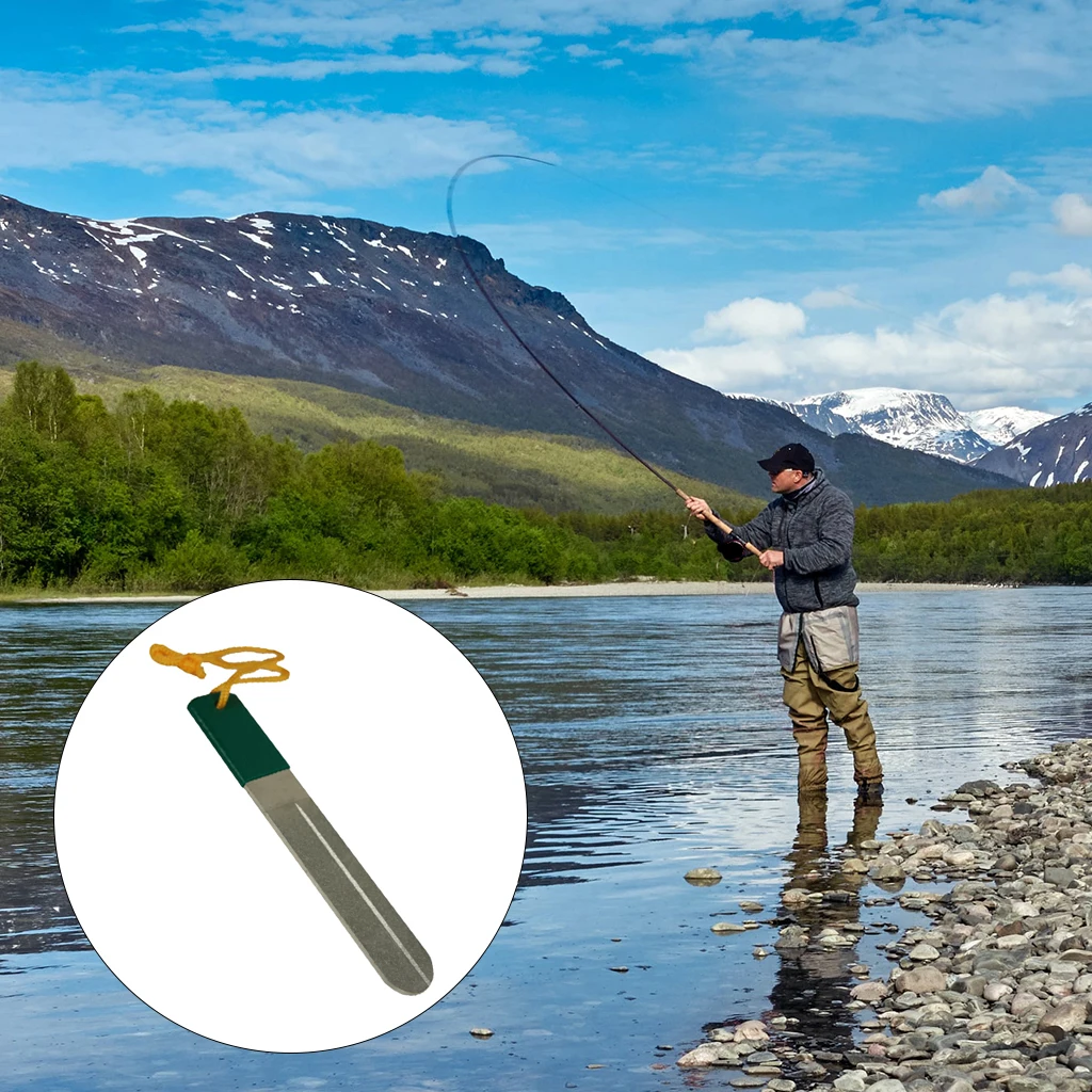 

Заточка для рыболовных крючков, аксессуары для кемпинга и рыбалки с подвесной полосой 6 дюймов